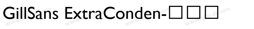 GillSans ExtraConden字体转换